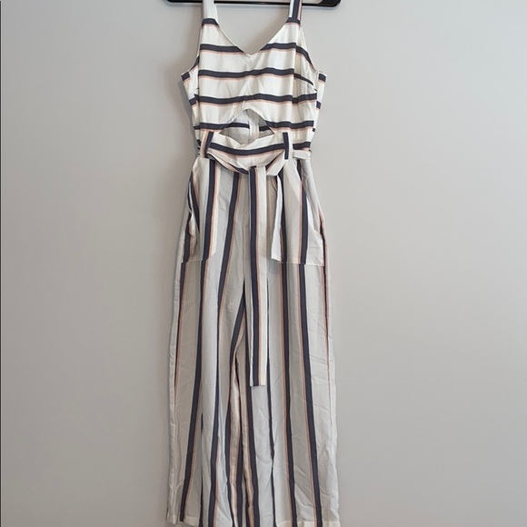 Pants - Striped Jumpsuit